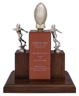 1970 Lou Holtz Tangerine Bowl Participant Trophy (Holtz LOA)